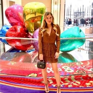 Sabina Musáyev Carry Ruffled Minidress